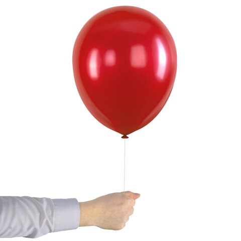 Шары воздушные 30 см, 100 штук, "МЕТАЛЛИК", ассорти, BRAUBERG KIDS,