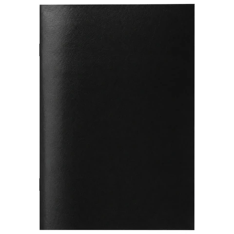 Тетрадь бумвинил, черный, А4 (большой формат), 96 л., скоба, офсет №1, белая Тетрадь бумвинил, черный, А4 (большой формат), 96 л., скоба, офсет №1, белая