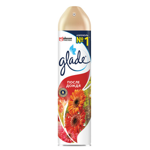 Освежитель воздуха аэрозольный 300 мл, GLADE (Глейд) "После дождя" Освежитель воздуха аэрозольный 300 мл, GLADE (Глейд) "После дождя"