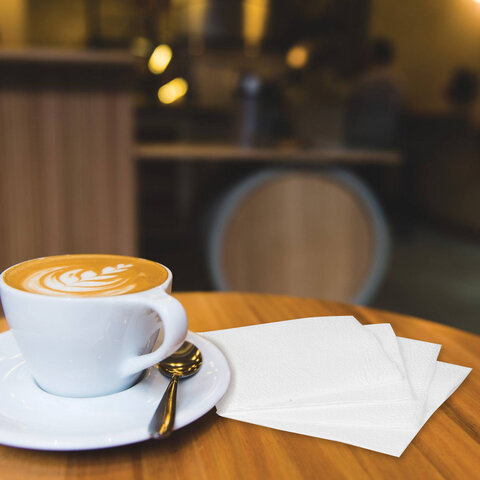 Салфетки бумажные 400 шт., 24х24 см, "Big Pack", белые, 100% Салфетки бумажные 400 шт., 24х24 см, "Big Pack", белые, 100%