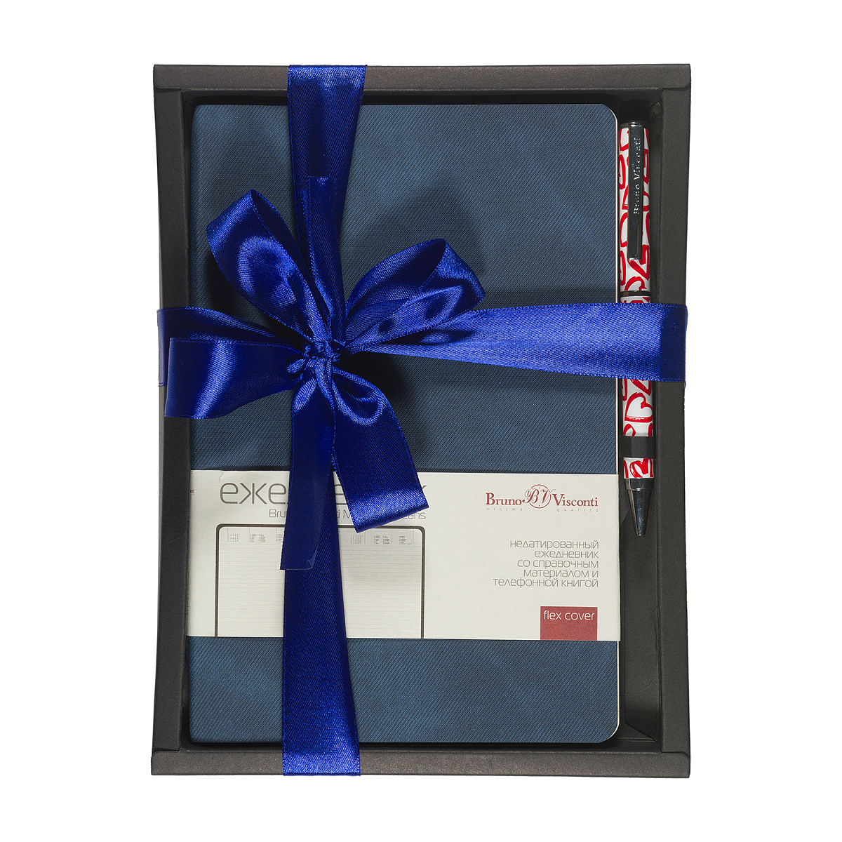 НАБОР ПОДАРОЧНЫЙ А5 "MEGAPOLIS JEANS" FLEX (ТЕМНО-СИНИЙ ЕЖЕДНЕВНИК И НАБОР ПОДАРОЧНЫЙ А5 "MEGAPOLIS JEANS" FLEX (ТЕМНО-СИНИЙ ЕЖЕДНЕВНИК И