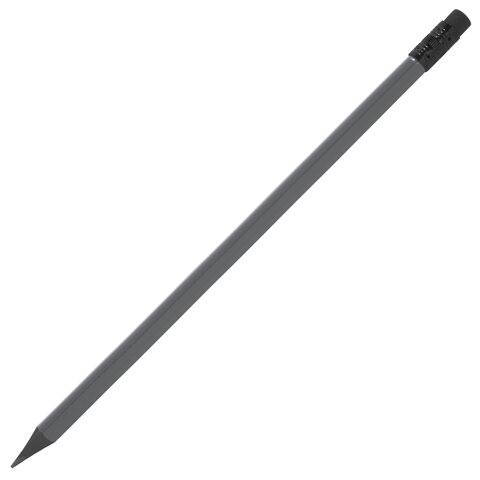 Карандаш чернографитный BRAUBERG "ULTRA", 1 шт., HB, с ластиком,