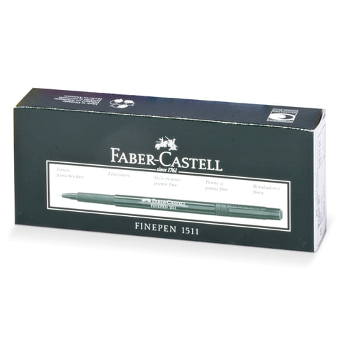 Ручка капиллярная (линер) FABER-CASTELL "Finepen 1511", ЧЕРНАЯ, корпус Ручка капиллярная (линер) FABER-CASTELL "Finepen 1511", ЧЕРНАЯ, корпус