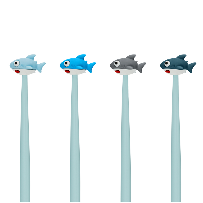 Ручка шариковая MESHU "Shark", синяя, 0,7мм, корпус ассорти, с