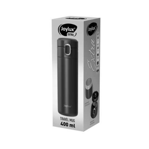 Термокружка 400 мл JOYLUX (ДЖОЙЛЮКС) EXTRA STYLE, нержавеющая сталь SUS304,