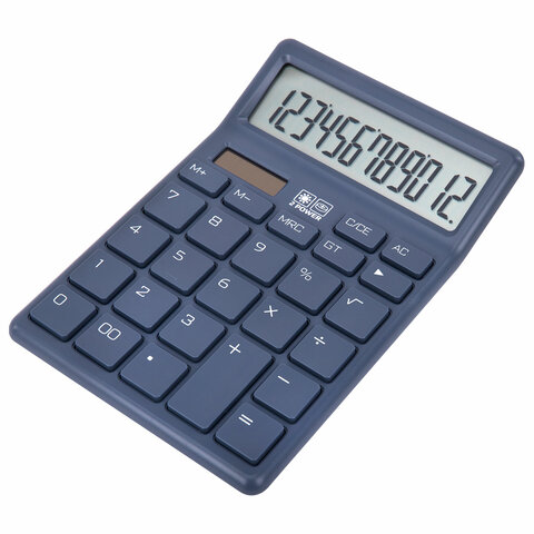 Калькулятор настольный BRAUBERG CH-12-BU (153х103 мм), 12 разрядов, двойное