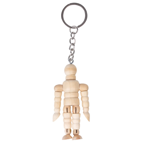 Брелок для ключей "Манекен человека" BRAUBERG ART CLASSIC, дерево, Брелок для ключей "Манекен человека" BRAUBERG ART CLASSIC, дерево,