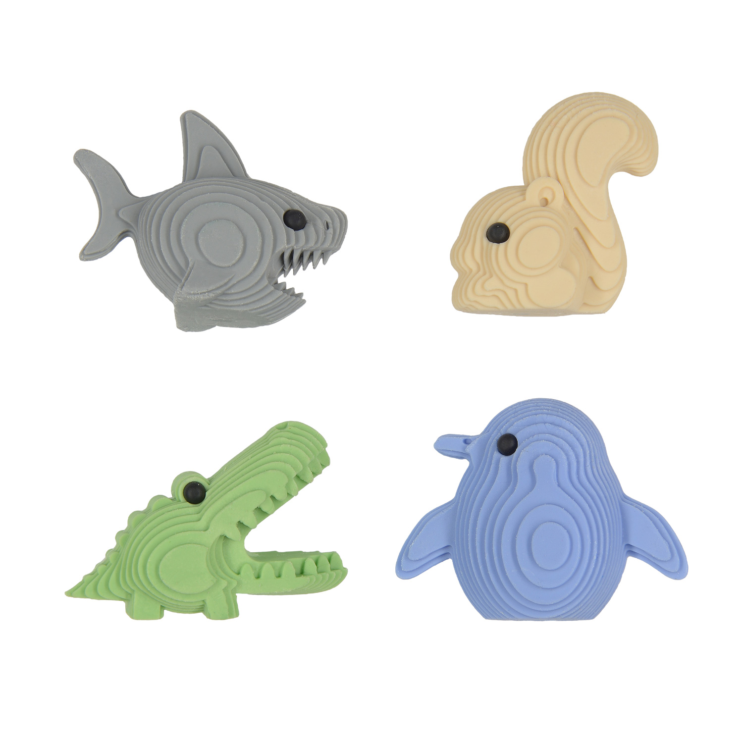 ЛАСТИК "HappyGraphix. ПРИКОЛЬНЫЕ ЗВЕРУШКИ", 4 вида ЛАСТИК "HappyGraphix. ПРИКОЛЬНЫЕ ЗВЕРУШКИ", 4 вида