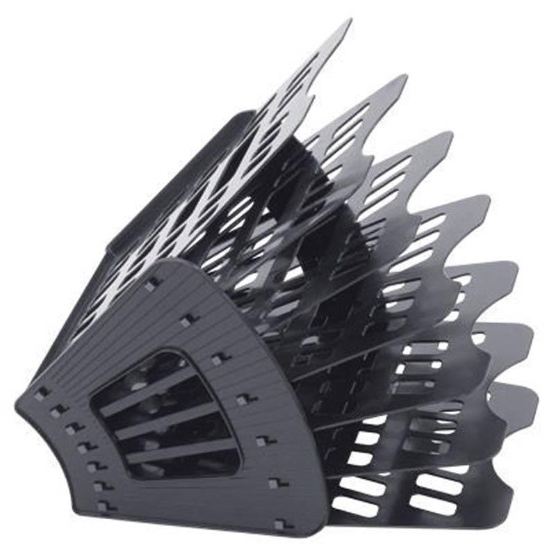 Лоток для бумаг 7-ми секционный черный: ЛТ41 штр.: 4620000630654 Лоток для бумаг 7-ми секционный черный: ЛТ41 штр.: 4620000630654