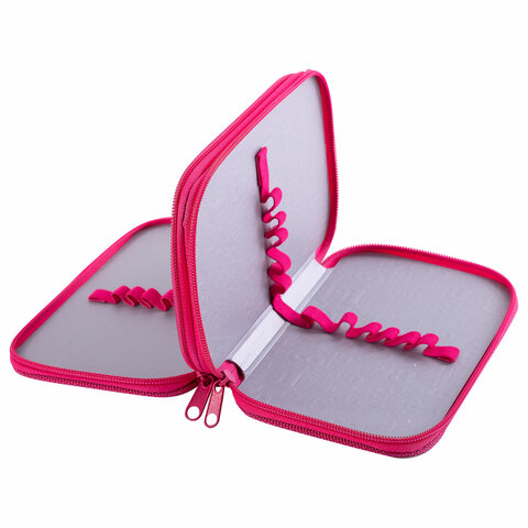 Пенал ЮНЛАНДИЯ, 2 отделения, ламинированный картон, блестки, 19х11 см, Пенал ЮНЛАНДИЯ, 2 отделения, ламинированный картон, блестки, 19х11 см,