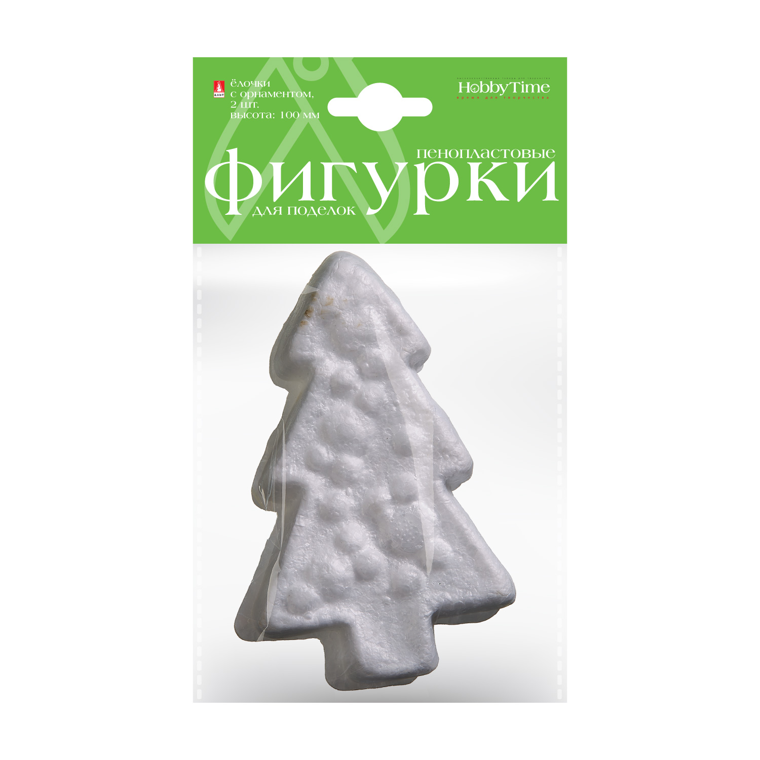 ПЕНОПЛАСТОВЫЕ ФИГУРКИ. ЕЛОЧКИ С ОРНАМЕНТОМ, 100 ММ, 2 ШТ. ПЕНОПЛАСТОВЫЕ ФИГУРКИ. ЕЛОЧКИ С ОРНАМЕНТОМ, 100 ММ, 2 ШТ.