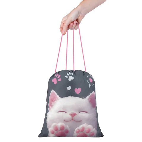 Мешок для обуви BRAUBERG KIDS, с петлей, 42х34 см, "Purr cat", 274640 Мешок для обуви BRAUBERG KIDS, с петлей, 42х34 см, "Purr cat", 274640