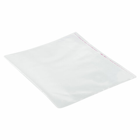 Обложка ПП для учебников ПИФАГОР, универсальная, клейкий край, 100 мкм, 265х590