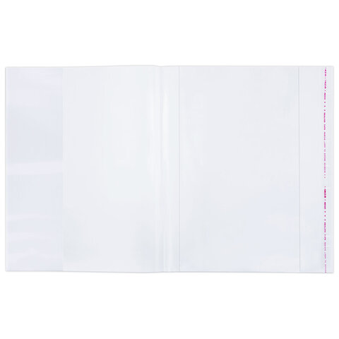 Обложки ПЭ для учебников и рабочих тетрадей, КЛЕЙКИЙ КРАЙ, НАБОР 20 шт. + 1 шт.