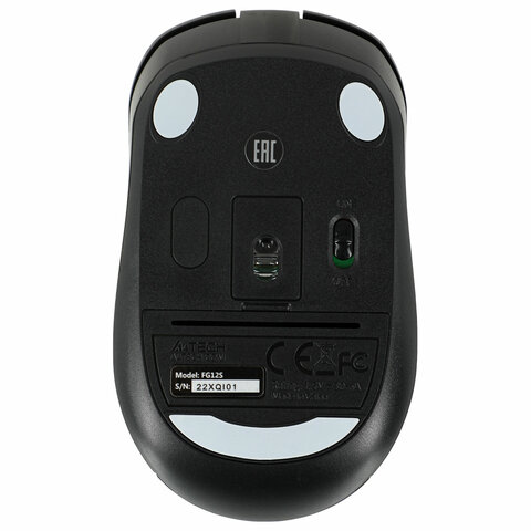 Мышь беспроводная с бесшумным кликом A4TECH Fstyler FG12S, USB, 3 кнопки,