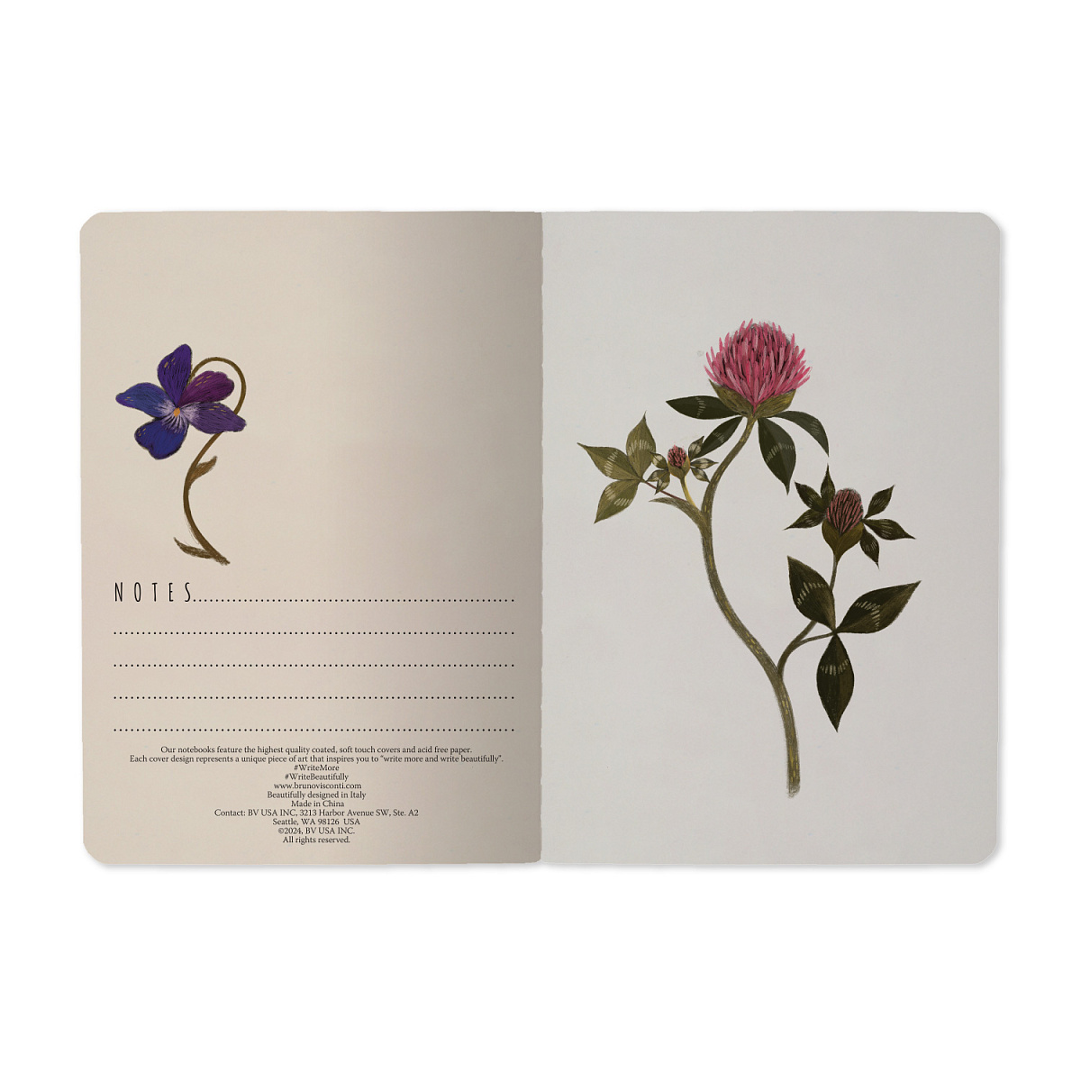 ТЕТРАДЬ А6, Bruno Visconti "Symmetrical Flora", 32 листа, линейка ТЕТРАДЬ А6, Bruno Visconti "Symmetrical Flora", 32 листа, линейка
