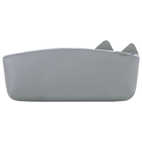 Пенал ЮНЛАНДИЯ ЮНИОР, 1 отделение, искусственная кожа, "Gray kitty", Пенал ЮНЛАНДИЯ ЮНИОР, 1 отделение, искусственная кожа, "Gray kitty",