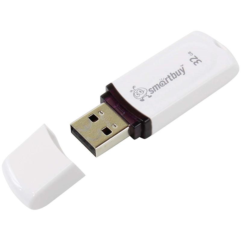 Память Smart Buy "Paean" 32GB, USB 2.0 Flash Drive, белый SB32GBPN-W Память Smart Buy "Paean" 32GB, USB 2.0 Flash Drive, белый SB32GBPN-W