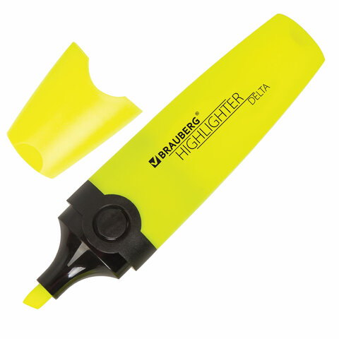 Набор текстовыделителей BRAUBERG 4 шт., АССОРТИ, "DELTA", линия 1-5