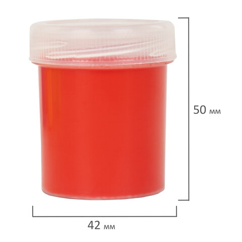 Краски пальчиковые для малышей от 1 года, 4 цвета по 40 мл, BRAUBERG