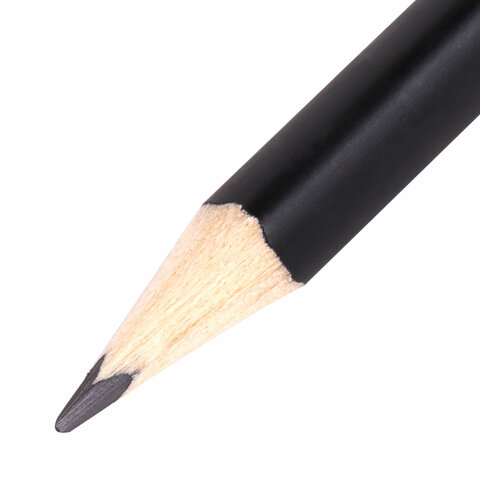 Карандаш чернографитный BRAUBERG, 1 шт., "Black&White", HB, Карандаш чернографитный BRAUBERG, 1 шт., "Black&White", HB,