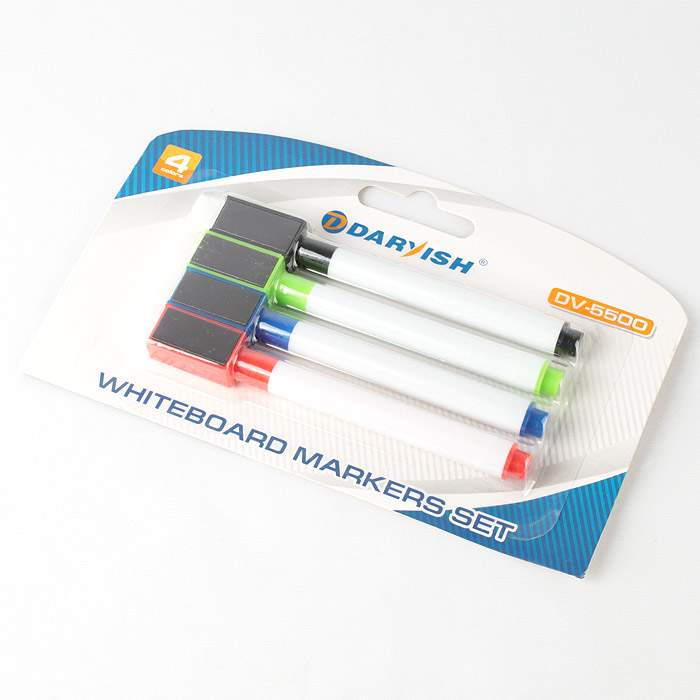 Набор маркеров для белой доски 4шт/уп "Darvish" Набор маркеров для белой доски 4шт/уп "Darvish"