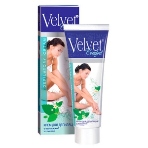 Velvet Крем для депиляции с вытяжкой из мяты, 100мл/16шт, арт.7255 Velvet Крем для депиляции с вытяжкой из мяты, 100мл/16шт, арт.7255
