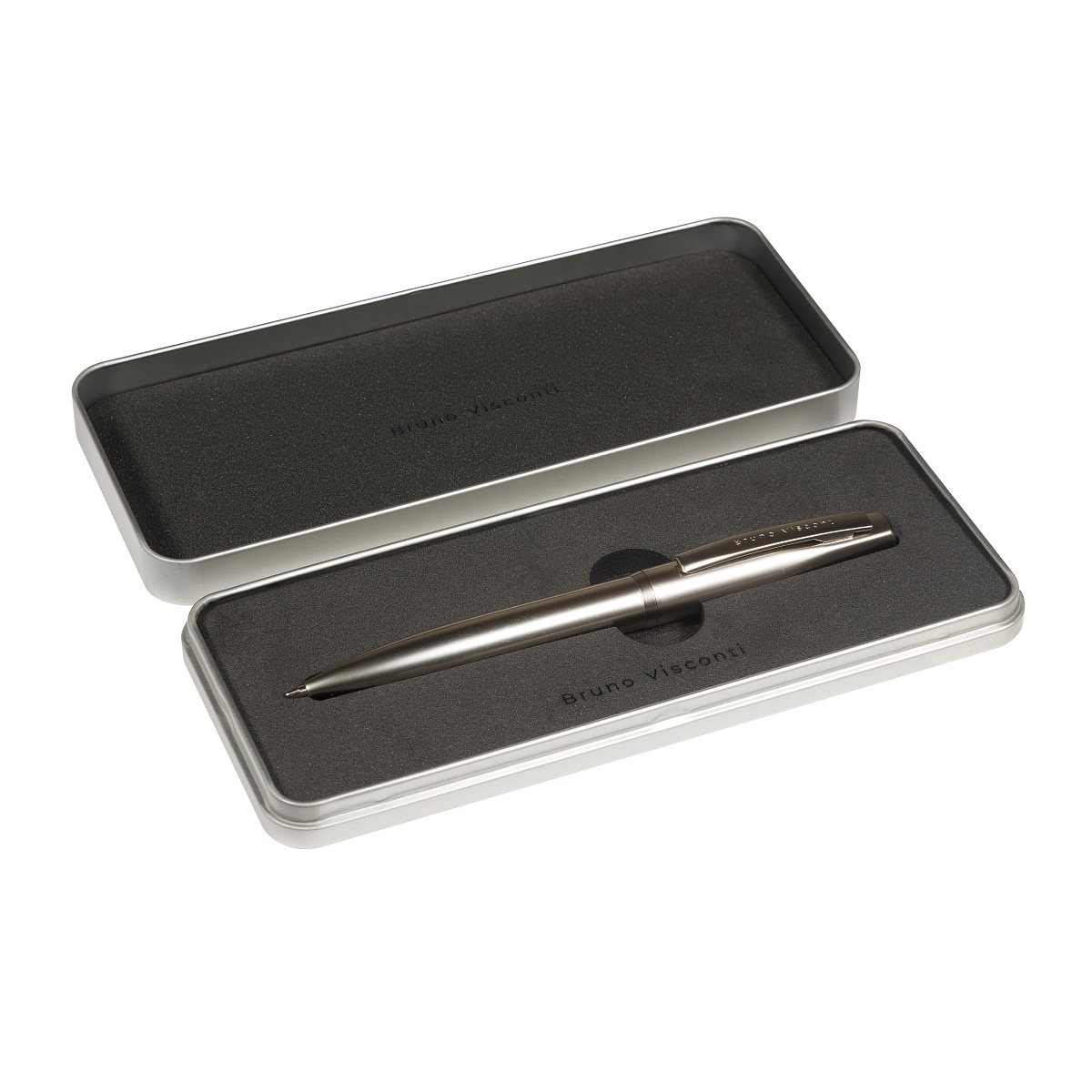 РУЧКА "PORTOFINO" В БОЛЬШОМ МЕТАЛЛ. PREMIUM ФУТЛЯРЕ. 1,0 ММ, СИНЯЯ