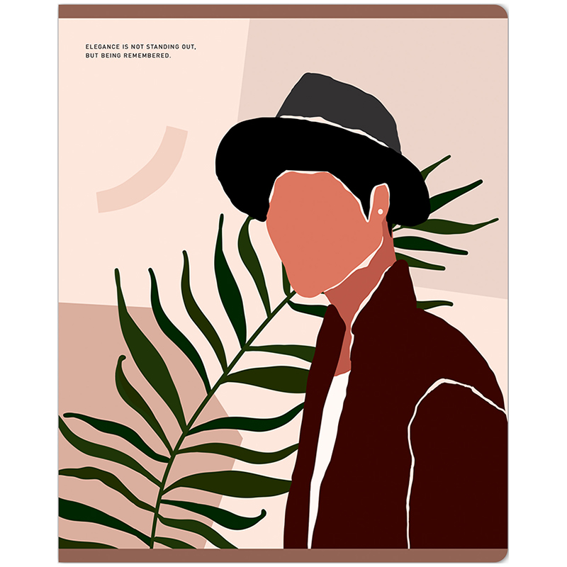 Тетрадь 48л., А5, клетка Greenwich Line "Men", матовая ламинация,