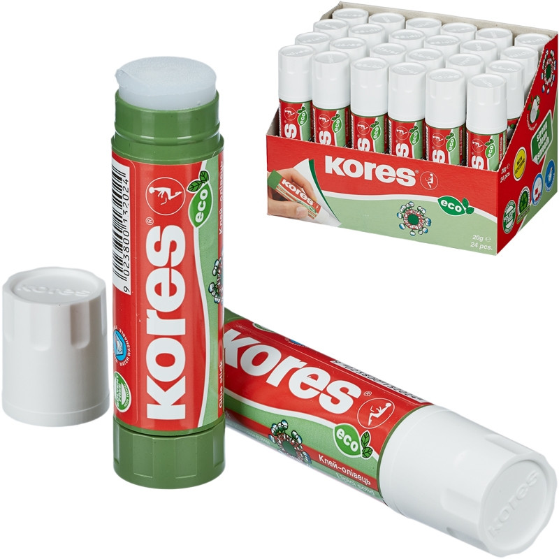 Клей-карандаш 20г KORES Glue-eco штр. 9023800132024 Клей-карандаш 20г KORES Glue-eco штр. 9023800132024