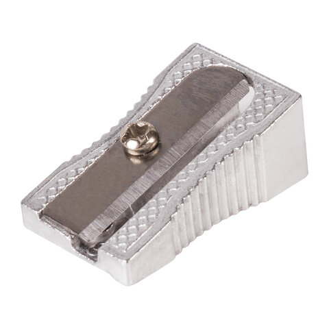 Точилка BRAUBERG "Style", металлическая клиновидная, в картонной Точилка BRAUBERG "Style", металлическая клиновидная, в картонной