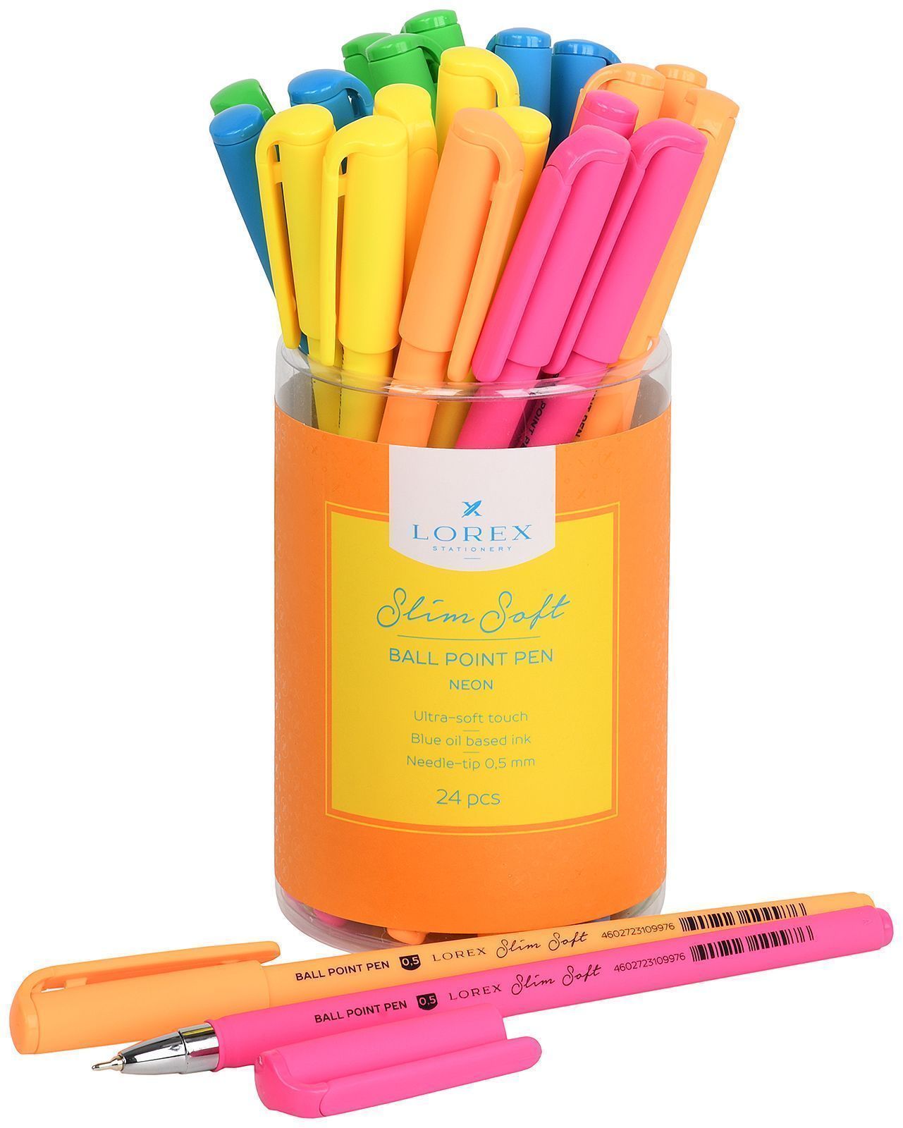 Ручка масляная LOREX NEON Slim Soft синий 0,5 мм ассорти кругл. корп. ultra-soft Ручка масляная LOREX NEON Slim Soft синий 0,5 мм ассорти кругл. корп. ultra-soft