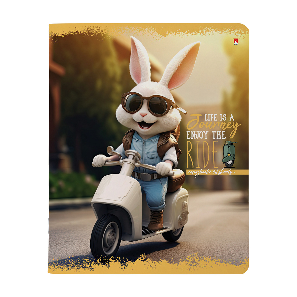 НАБОР ПОДАРОЧНЫЙ "ПУШИСТЫЙ БАЙКЕР. На отдыхе" (ДВЕ ТЕТРАДИ И РУЧКА)