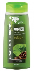 БЕЛИТА ЦЕЛЕБНЫЕ РЕШЕНИЯ Зеленый Шампунь КАШТАН и ГИНКГО БИЛОБА для объема и БЕЛИТА ЦЕЛЕБНЫЕ РЕШЕНИЯ Зеленый Шампунь КАШТАН и ГИНКГО БИЛОБА для объема и