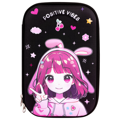 Пенал ЮНЛАНДИЯ большой, 1 отделение, 1 откидная планка, карман, полиэстер/EVA, Пенал ЮНЛАНДИЯ большой, 1 отделение, 1 откидная планка, карман, полиэстер/EVA,