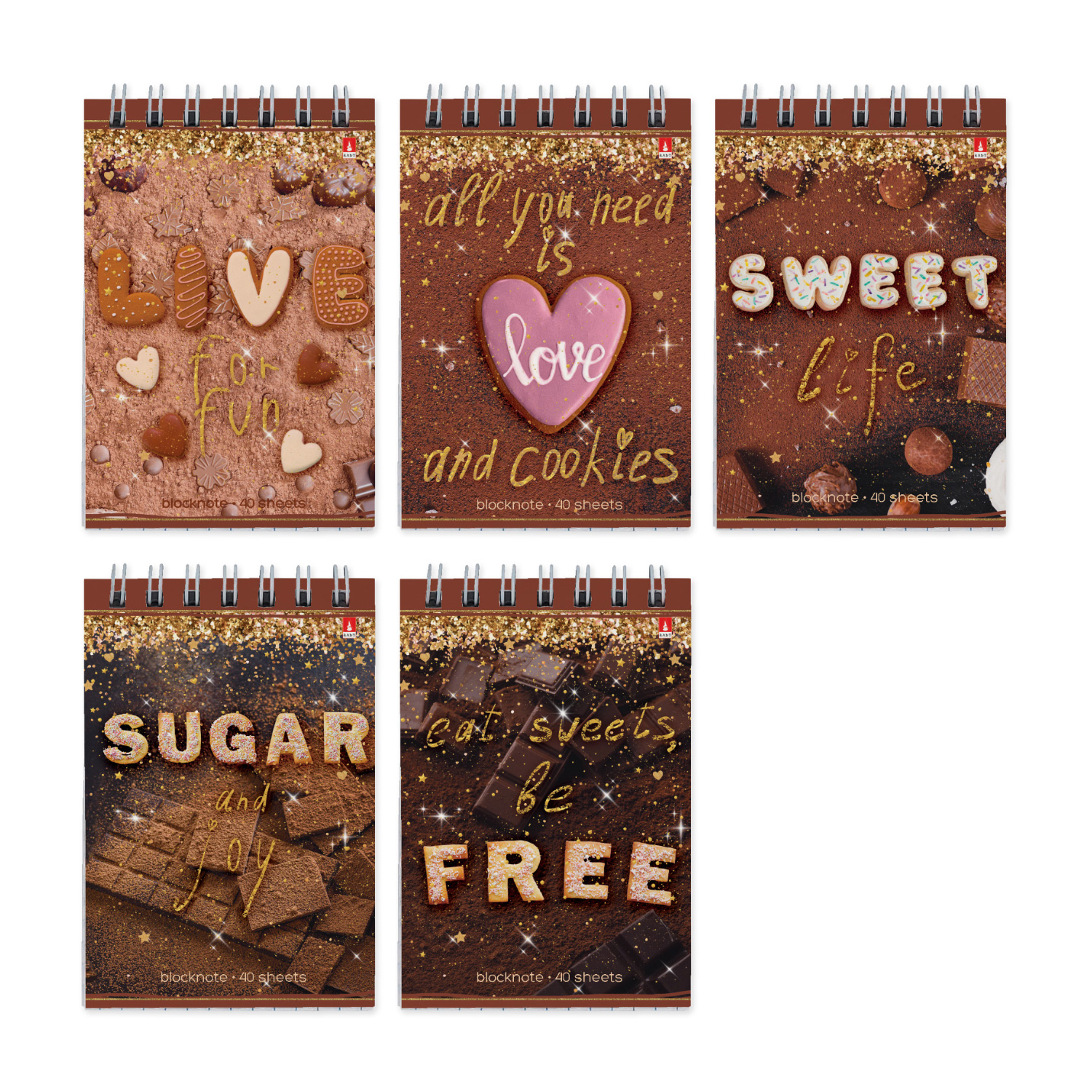 БЛОКНОТ ГР. Ф.А7 40 Л. "SWEET LIFE" 5 ВИДОВ БЛОКНОТ ГР. Ф.А7 40 Л. "SWEET LIFE" 5 ВИДОВ