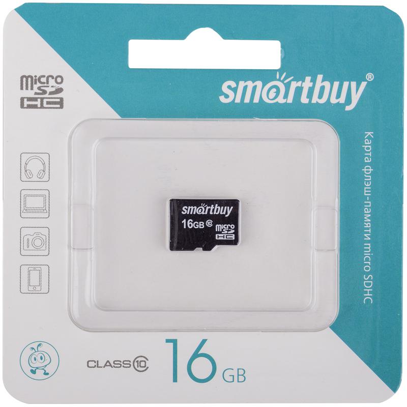 Карта памяти MicroSDHC 16GB Class 10 SmartBuy: SB16GBSDCL10-00 штр.: Карта памяти MicroSDHC 16GB Class 10 SmartBuy: SB16GBSDCL10-00 штр.: