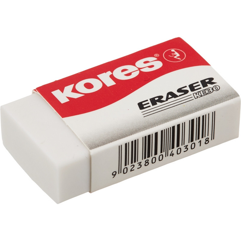 Ластик Kores,40x21x10mm,блистер,3шт,KE-30 штр. 9023800403117 Ластик Kores,40x21x10mm,блистер,3шт,KE-30 штр. 9023800403117