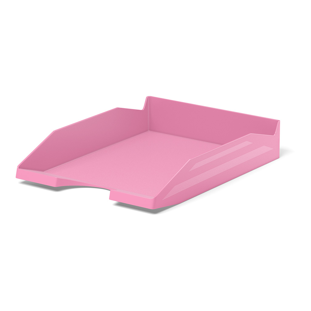 Лоток для бумаг пластиковый ErichKrause® Office, Pastel, розовый Лоток для бумаг пластиковый ErichKrause® Office, Pastel, розовый