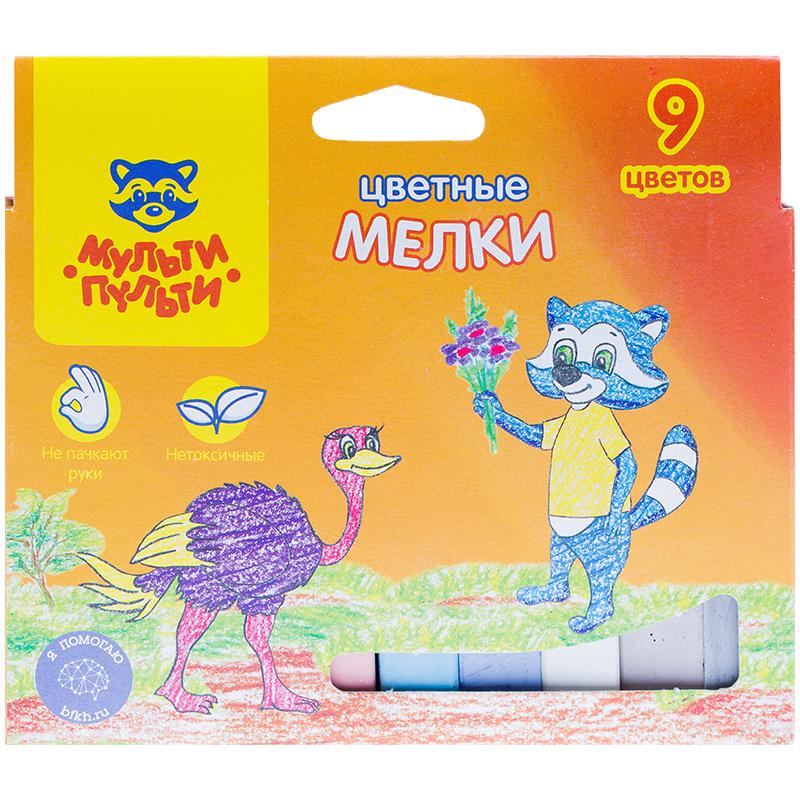 Набор цветного мела "Енот в Австралии", 9цв.: ЦМ_11131 штр.: Набор цветного мела "Енот в Австралии", 9цв.: ЦМ_11131 штр.: