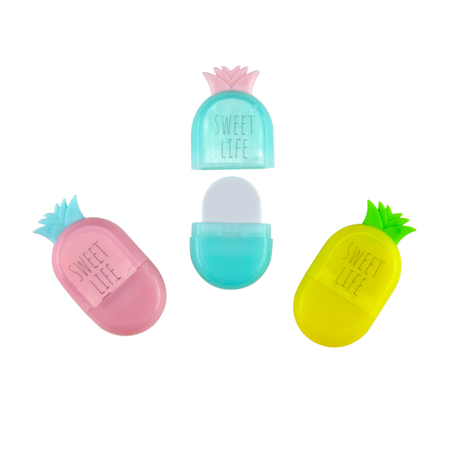 ЛАСТИК "HappyGraphix. Ананасики", 3 цвета ЛАСТИК "HappyGraphix. Ананасики", 3 цвета