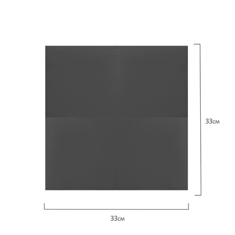 Салфетки бумажные 2-х слойные, 33x33 см, 200 штук в упаковке, 1/4 сложение,