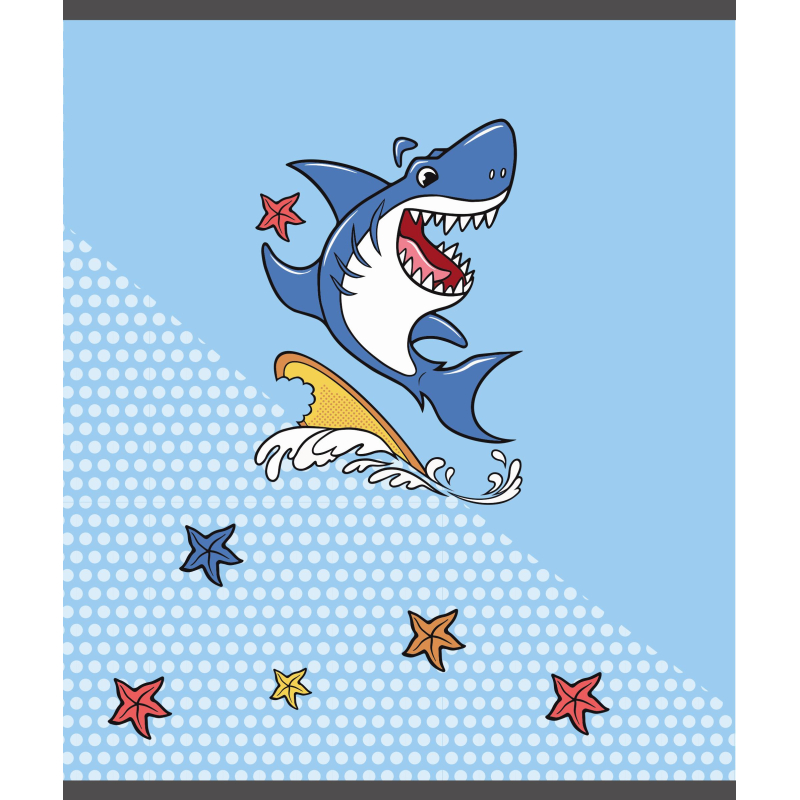 Тетрадь общая А5 48л №1 School Shark,клет,скреп, ВД-лак Тетрадь общая А5 48л №1 School Shark,клет,скреп, ВД-лак