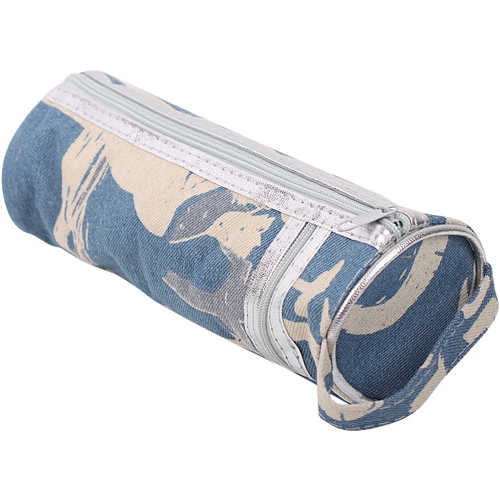 Пенал мягкий тубус "Darvish" джинс ассорти с рисунком Пенал мягкий тубус "Darvish" джинс ассорти с рисунком