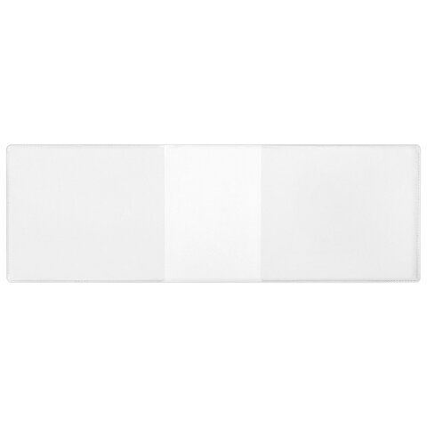 Обложка для зачетной книжки, 105х315 мм, ПВХ, прозрачная, ДПС, 1224.К