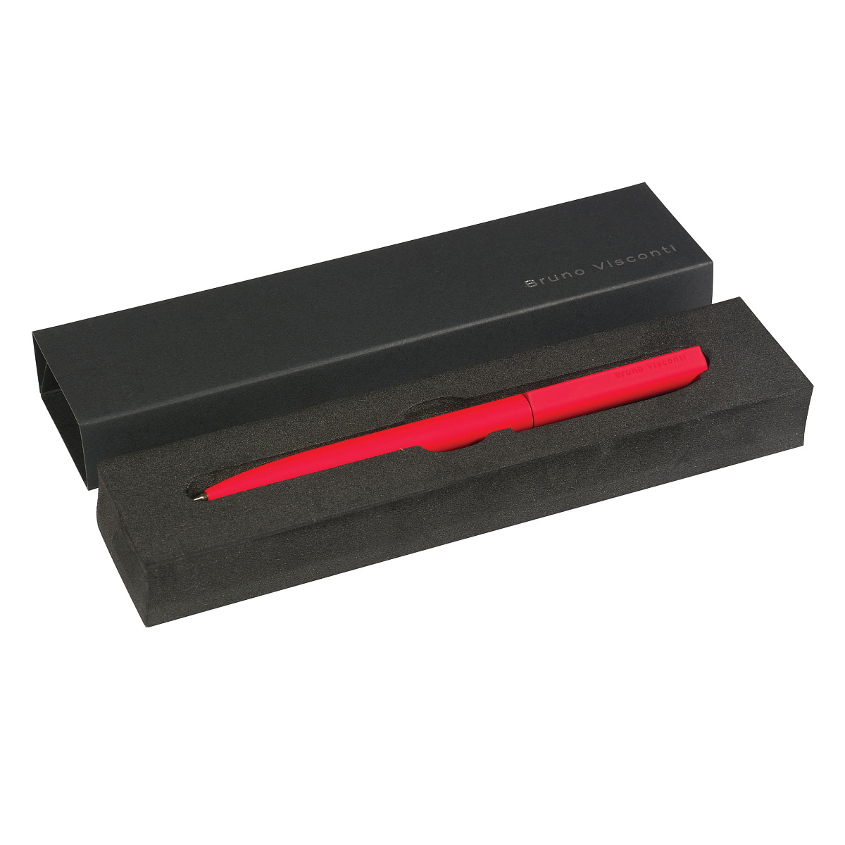 РУЧКА "TORINO" В ПОДАРОЧНОМ ФУТЛЯРЕ, 1,0 ММ, СИНЯЯ (корпус красный,