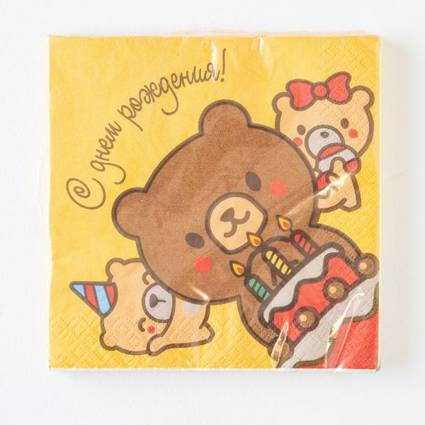 Салфетки Медвежата СДР 33х33см, 12 штук Салфетки Медвежата СДР 33х33см, 12 штук