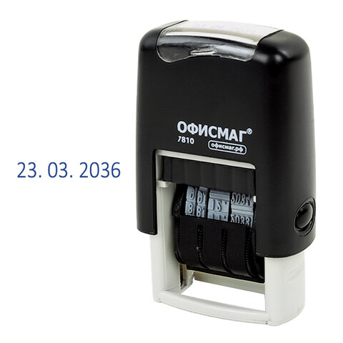 Датер-мини ОФИСМАГ, месяц цифрами, оттиск 22х4 мм, "Printer 7810 Датер-мини ОФИСМАГ, месяц цифрами, оттиск 22х4 мм, "Printer 7810