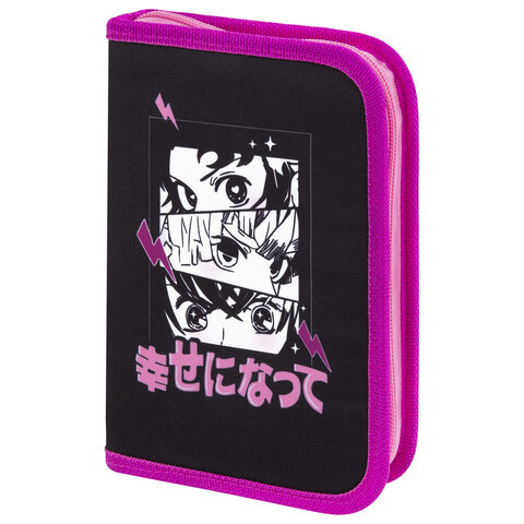 Пенал BRAUBERG с наполнением, 1 отделение, 1 откидная планка, 24 предмета, 21х14 Пенал BRAUBERG с наполнением, 1 отделение, 1 откидная планка, 24 предмета, 21х14