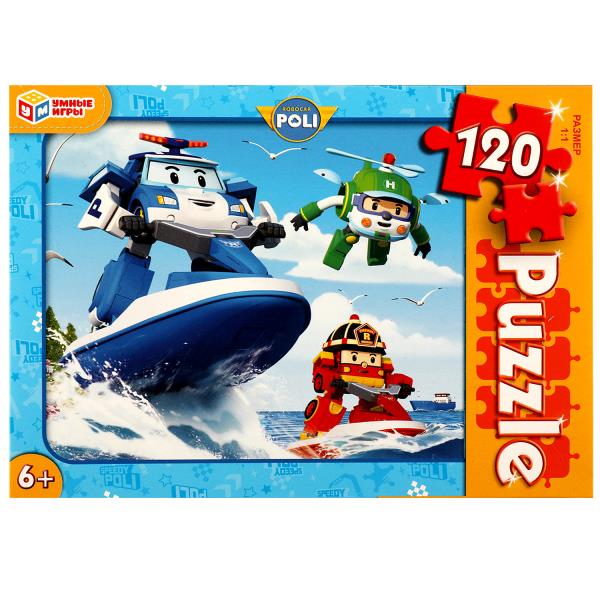 Робокар Поли. Пазл классический в коробке. 120 деталей. 180х130х25 мм. Умные Робокар Поли. Пазл классический в коробке. 120 деталей. 180х130х25 мм. Умные